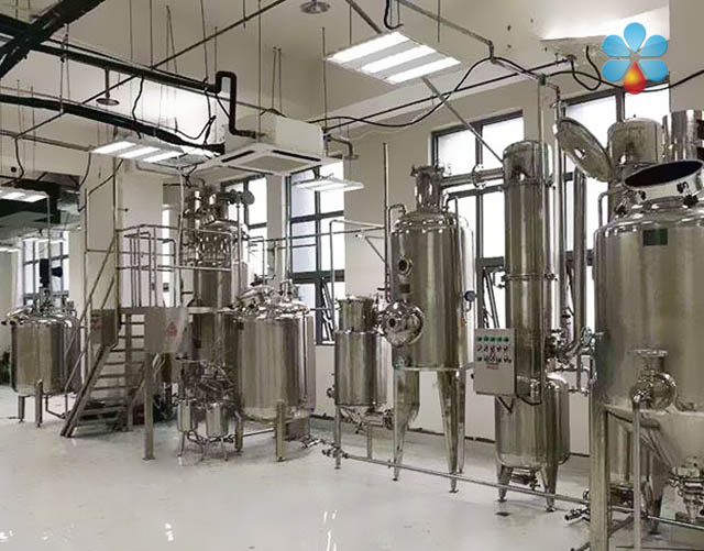 Natural flavor subcritical extraction production line
